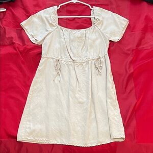 Forever 21 Cream Textured Dress